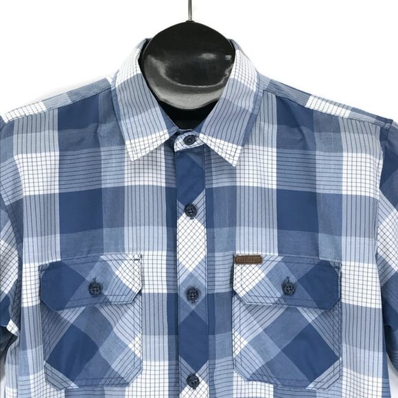 Orvis Short Sleeve Button Up Shirt Men's Large Plaid Casual Travel Outdoor - Picture 2 of 11